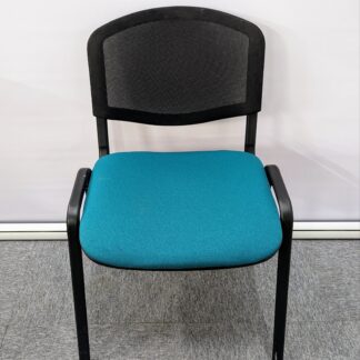 Black & Teal Material Meeting Chair
