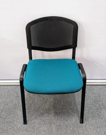 Black & Teal Material Meeting Chair