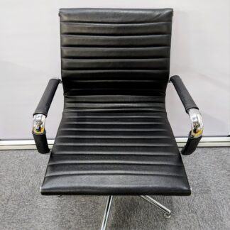 Executive Black Leather Meeting Chair