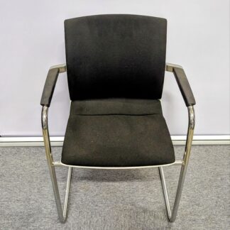 Black Material Meeting Chair