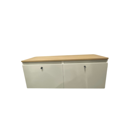 White 2 Drawer Fillng Unit