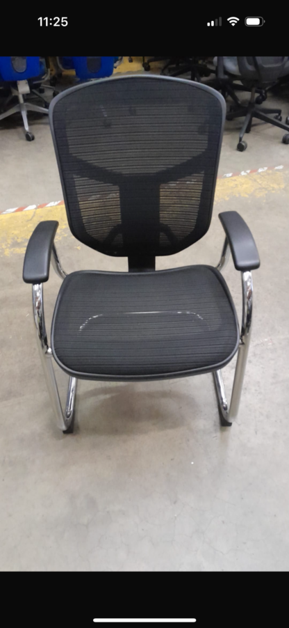 Black Mesh Meeting Chairs