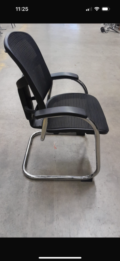 Black Mesh Meeting Chairs - Image 3