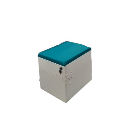White/Blue Under Desk Pedestal