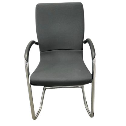 Black Fabric Meeting Chair