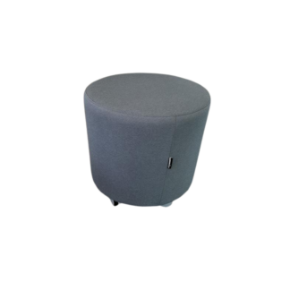 Grey Fabric Mobile Pouffe