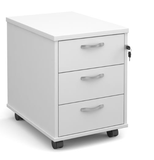 3 Drawer Mobile Under Desk Pedestal