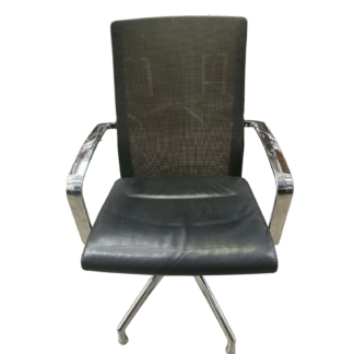 Konig Neurath Leather/Mesh Back Conference Chair