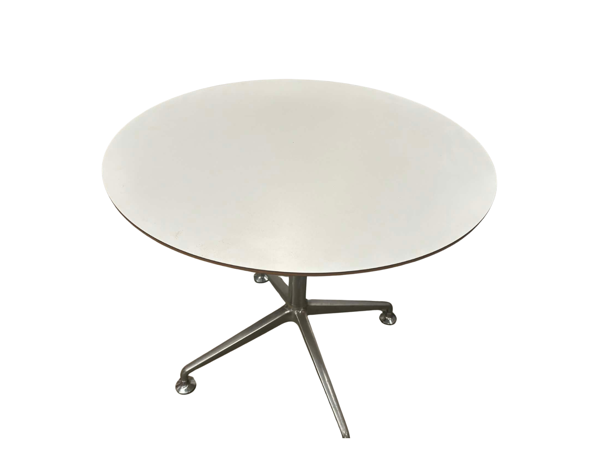 White 1m Round Table