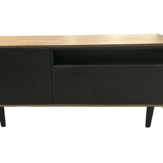 Blackside bored Cabinet with Oak top