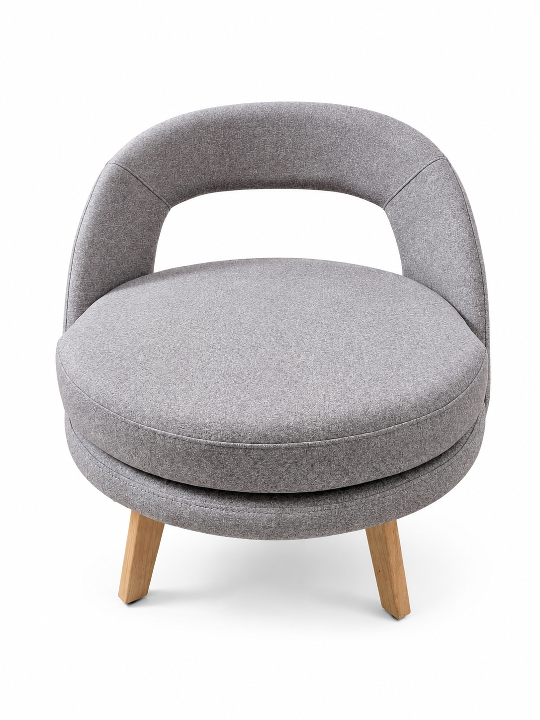 Grey Fabric Lounge Chair